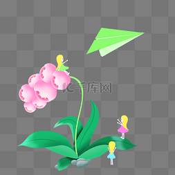 花卉绿植卡通图片_植物系卡通小精灵