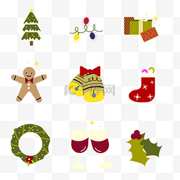 圣诞节圣诞装饰元素PNG图片