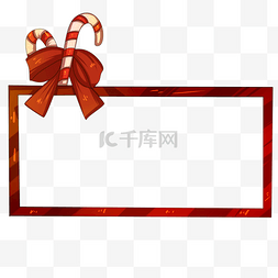 唯美圣诞节图片_圣诞节红色糖果边框