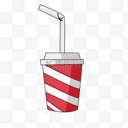 冰饮可乐图片_饮料可乐手绘插画