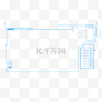 科技感几何线条组合图形形状边框