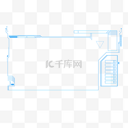 线条组合图片_科技感几何线条组合图形形状边框