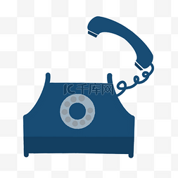 ppt电话图标图片_蓝色联系方式简历图标