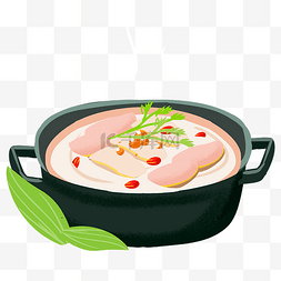 米饭图片_美味鸡汤手绘插画