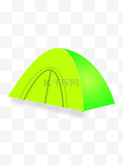 绿色野外帐篷 