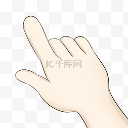 拇指和食指图片_食指指向手势插图
