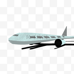 一架手绘的飞机侧面