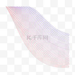 渐变圆点图片_科技感圆点曲线渐变装饰