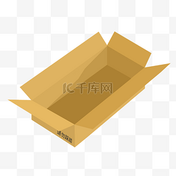 家具下载图片_打开的棕色纸壳箱子