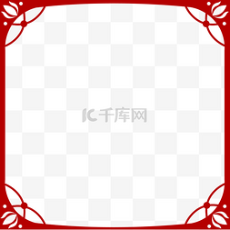 简约中国风小边框图片_中国风手绘简约文艺清新边框透明