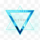 三角形创意蓝色智能风格边框