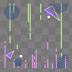 科技孟菲斯图片_孟菲斯流线科技创意