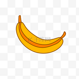 香蕉装饰图案一根香蕉