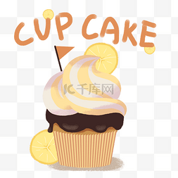 纸杯蛋糕生日图片_奶油柠檬纸杯蛋糕生日蛋糕下午茶