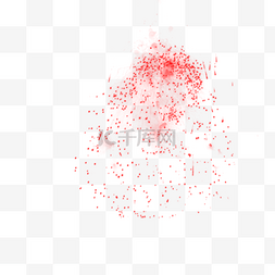 斑点红色图片_红色斑点喷墨免抠图