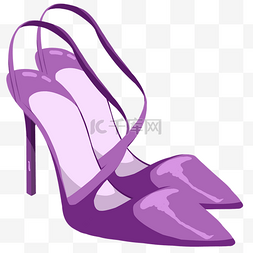 情人节高跟鞋图片_紫色高跟鞋