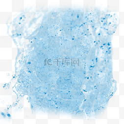 蓝色夏季清凉一滩水效果
