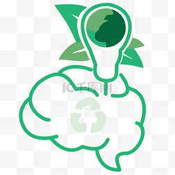绿色公益图片_手绘绿色能源公益