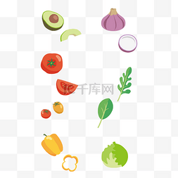 蔬菜造型装饰元素
