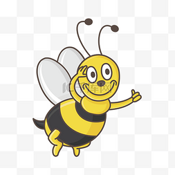 可爱卡通小蜜蜂图片_卡通手绘小清新的蜜蜂