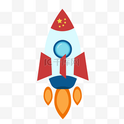 小清新火箭图片_卡通火箭创意设计