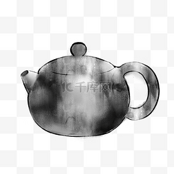 水墨喝茶不锈钢水壶