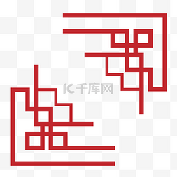 免抠花纹边框图片_黑色简约中国风框架