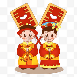中式复古婚礼新人