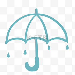 雨伞雨滴雨水