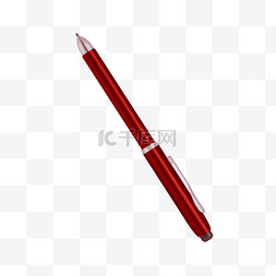 红色圆珠笔图片_红色的圆珠笔插画