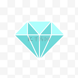  蓝色钻石宝石