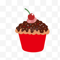 蛋糕甜点抠图图片_巧克力蛋糕杯矢量免抠图