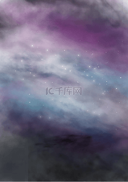 展板背景图片_星空紫兰色满天星宇宙繁星