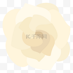 开放的花朵图片_白色的水墨玫瑰 