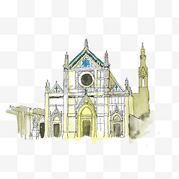 著名插画图片_佛罗伦萨主教堂插画
