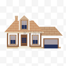 建筑屋顶手绘图片_浅棕色房子手绘设计图