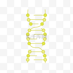 双螺旋dna图片_简约基因链PPT元素