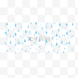 手绘彩色雨滴图片_矢量手绘卡通雨滴背景元素