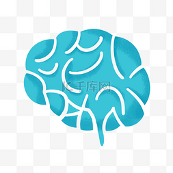 蓝色的科技智能大脑