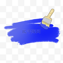 渲染淡蓝色图片_蓝色的油漆框插画边框文字框