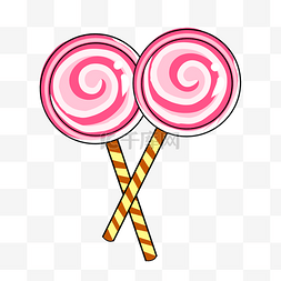 吃棒棒糖的图片_彩色手绘棒棒糖食物元素