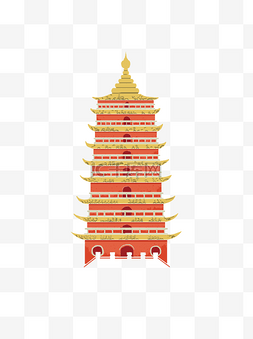 中式建筑物宝塔