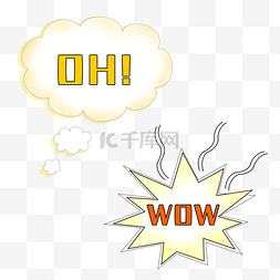 手绘爆炸几何边框ohwow