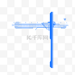 创意条形纹理图片_科技感PSD透明底