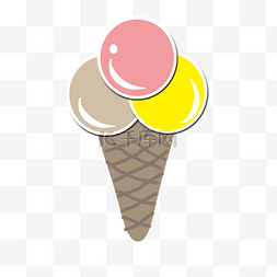 夏日甜点冰淇淋png素材