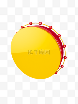 中式立体背景图片_喜庆红色立体圆形背景板电商C4D装