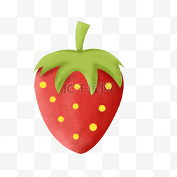 水果水果背景图片_红色卡通草莓水果