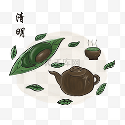 青涩茶壶图片_ 青团茶壶 
