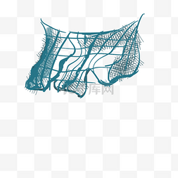 矢量绳子图片_渔网装饰