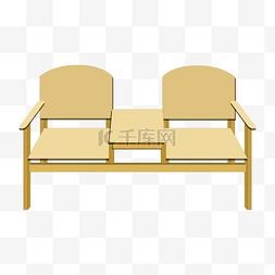 现代家具装修图片_手绘卡通黄色沙发